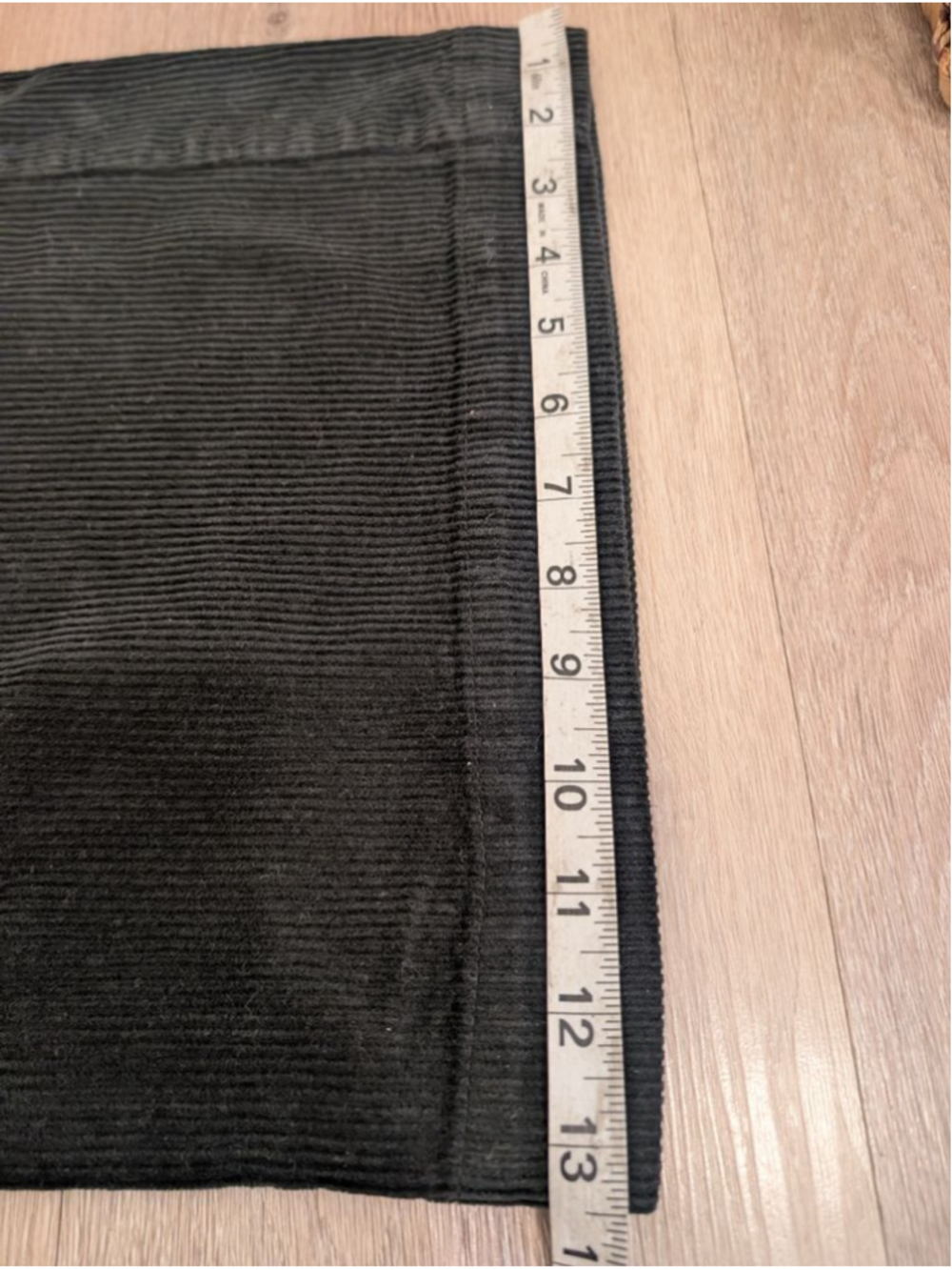 CP Shades Polly Wide Wale Corduroy Pant Black Size S Wide Leg High Waisted - Picture 9 of 9